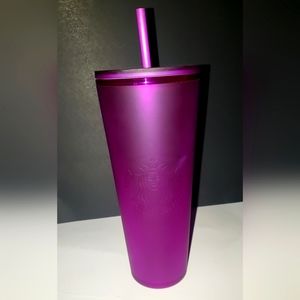 Starbucks Venti 24oz Soft Touch Purple Tumbler